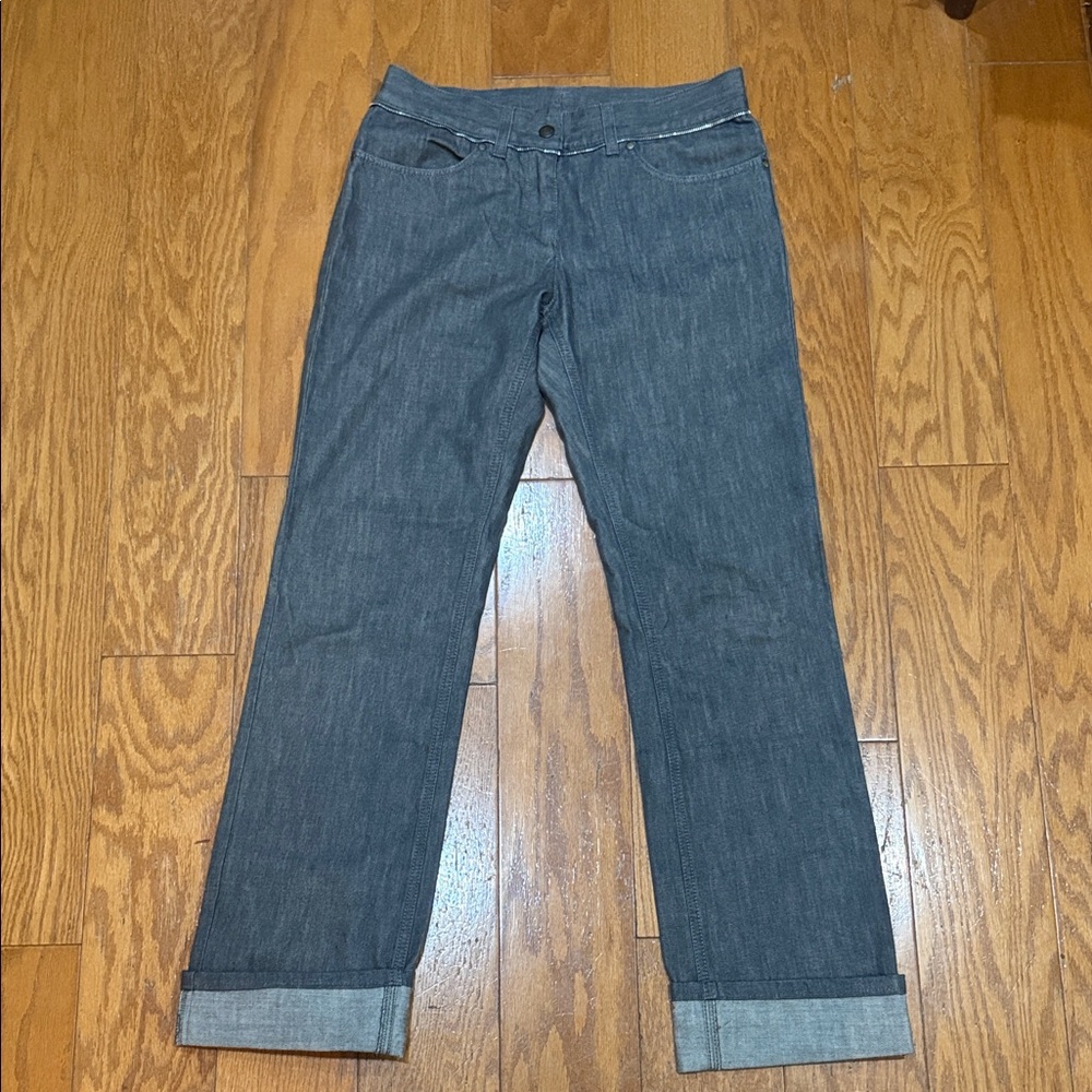 Yves Saint Laurent Women's Straight Leg Jeans - Dark Gray
